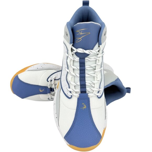 Shaq Men's Speed Demon Mid Blue White Grey Basketball Sneakers Size 13 NWOB - Picture 5 of 12